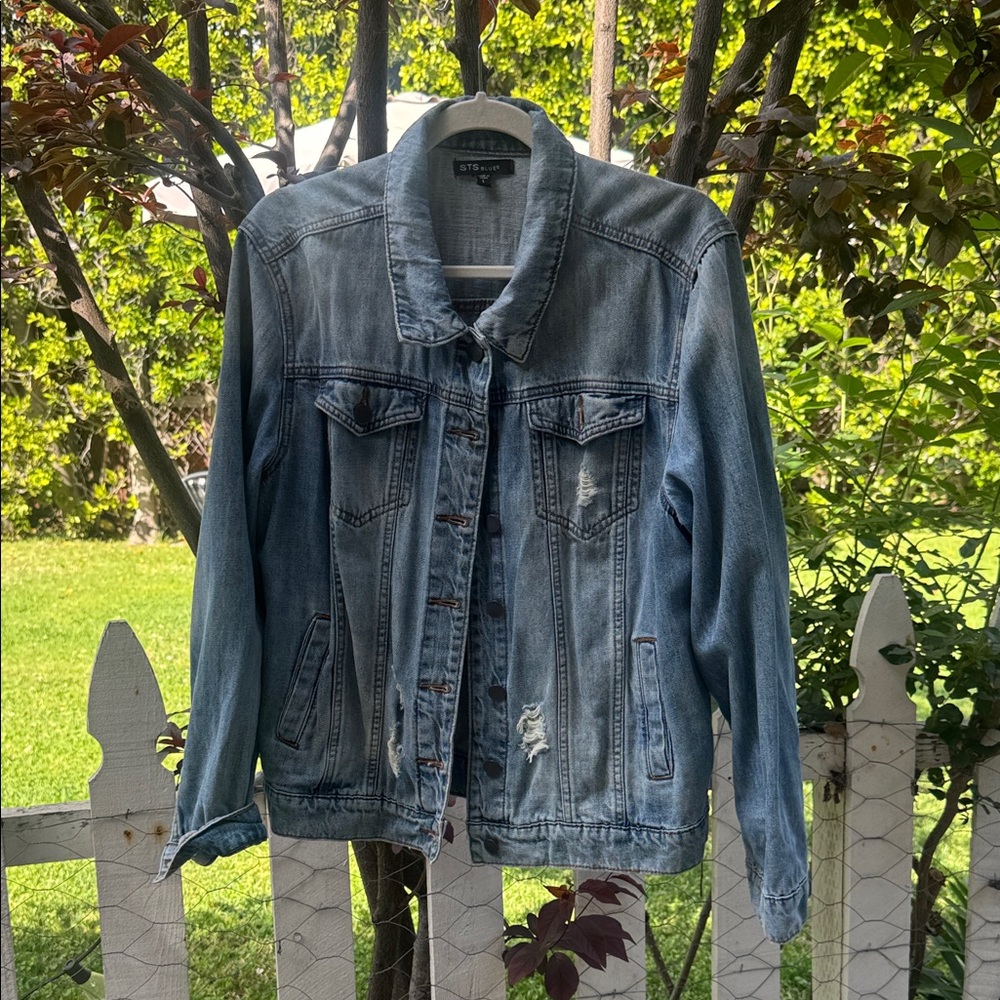 STS Blue Faded Light Blue Denim Jacket